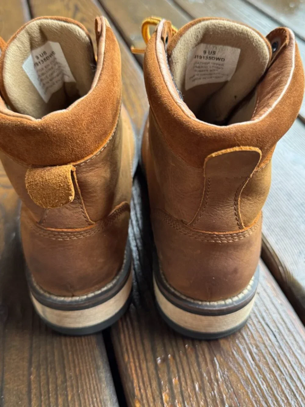 Kodiak Camel Color Waterproof Leather Lace Up Boots in Women's 9 - Picture 9 of 11